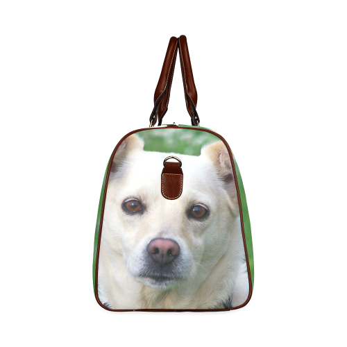 Dog face close-up Waterproof Travel Bag/Large (Model 1639)