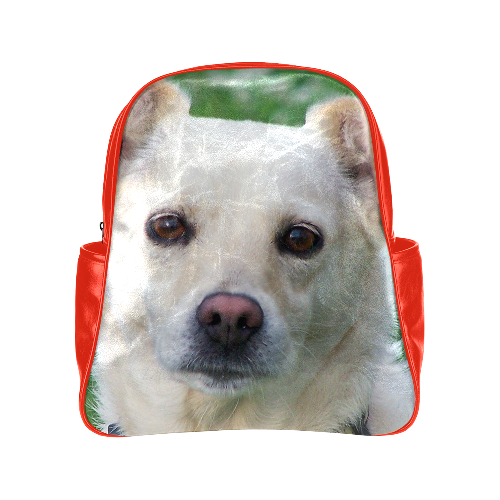 Dog face close-up Multi-Pockets Backpack (Model 1636)