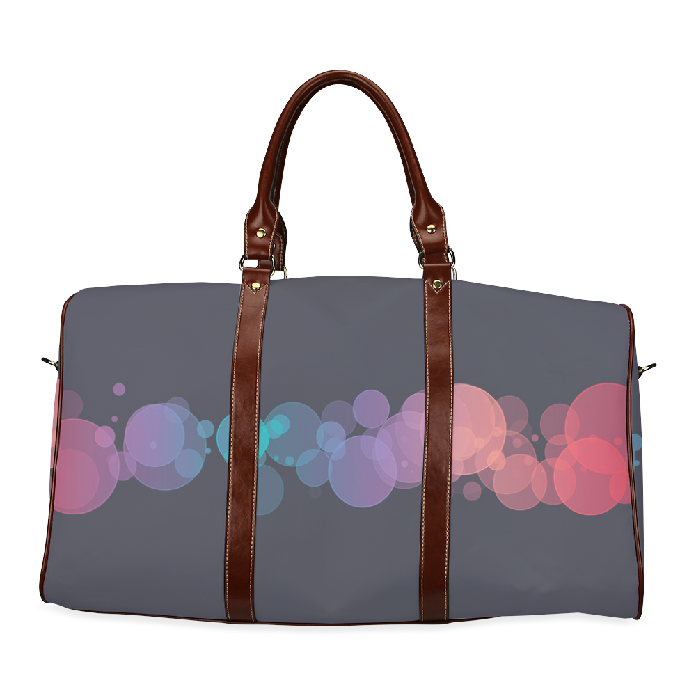Colorful Bokeh Glitter Discs Waterproof Travel Bag/Small (Model 1639)