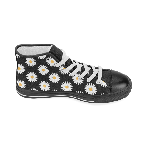 Daisies pattern Women's Classic High Top Canvas Shoes (Model 017)