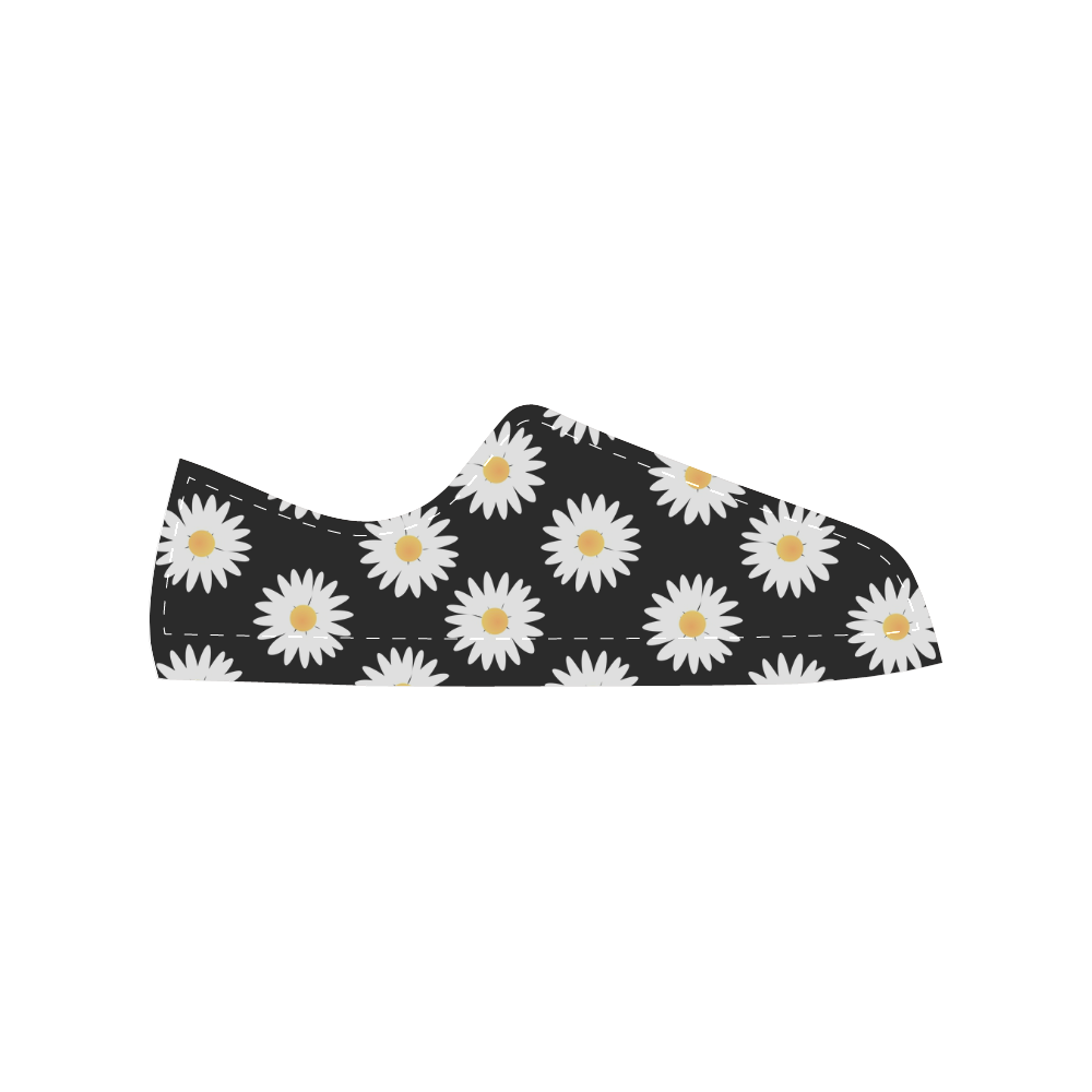 Daisies pattern Women's Classic Canvas Shoes (Model 018)