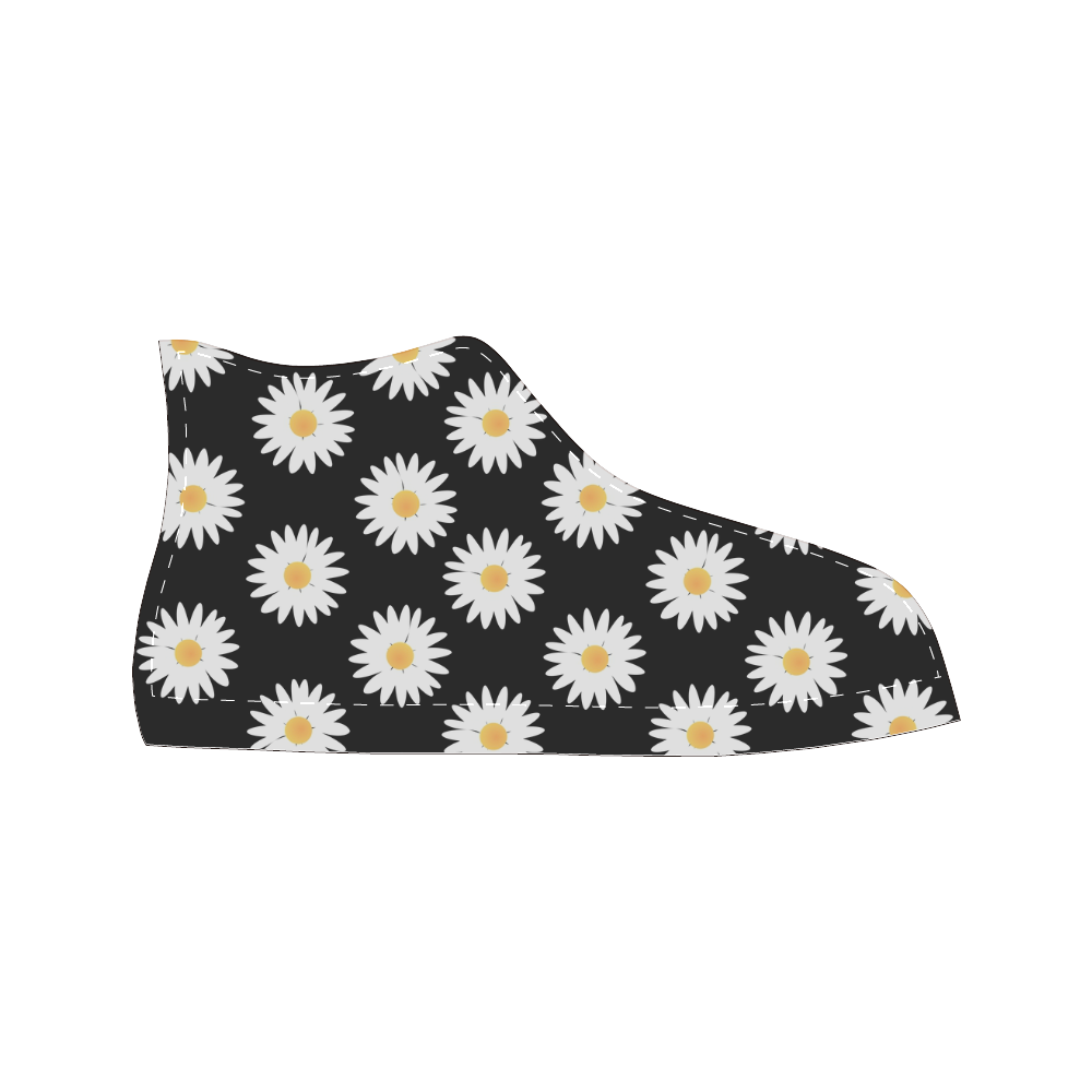 Daisies pattern Women's Classic High Top Canvas Shoes (Model 017)