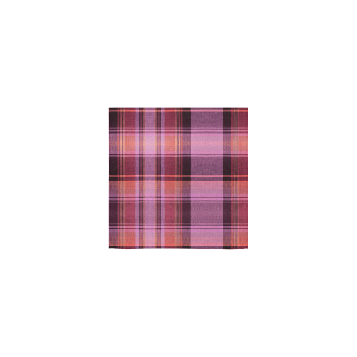 PINK PLAID Square Towel 13“x13”