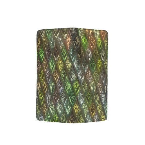 rhombus, diamond patterned green Men's Clutch Purse （Model 1638）