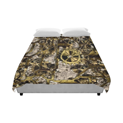 Metal Steampunk Duvet Cover 86"x70" ( All-over-print)