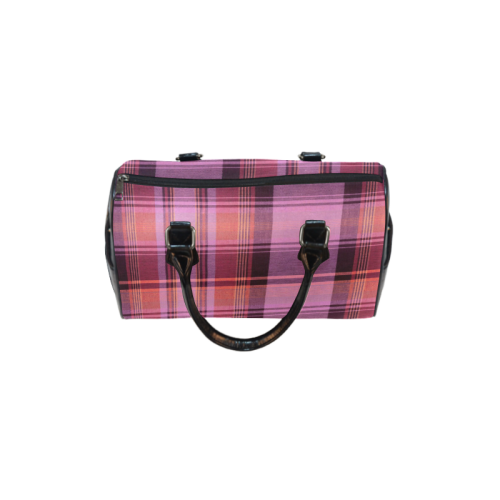 PINK PLAID Boston Handbag (Model 1621)