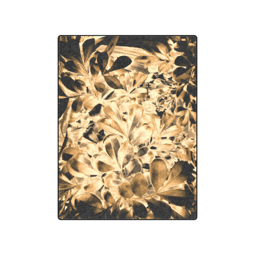 Foliage #2 Gold - Jera Nour Blanket 50"x60"