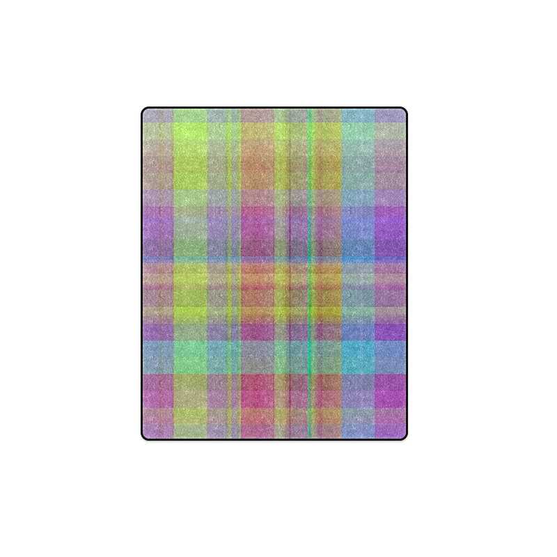 modern plaid, cool colors Blanket 40"x50"