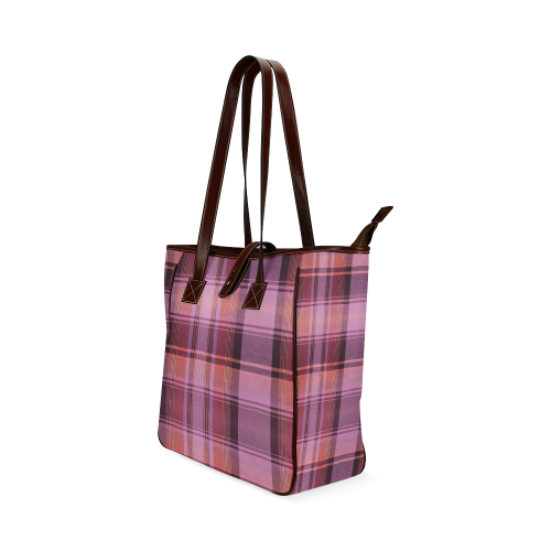 PINK PLAID Classic Tote Bag (Model 1644)
