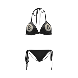 Novelty Snooker Pool 8 Ball Custom Bikini Swimsuit