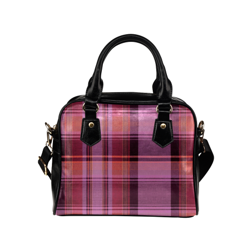 PINK PLAID Shoulder Handbag (Model 1634)