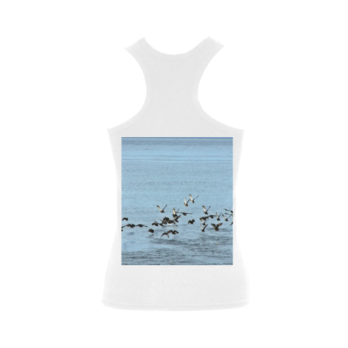 Flock Off Women's Shoulder-Free Tank Top (Model T35)