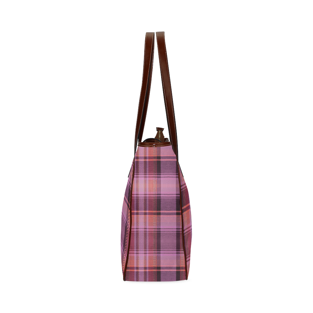PINK PLAID Classic Tote Bag (Model 1644)