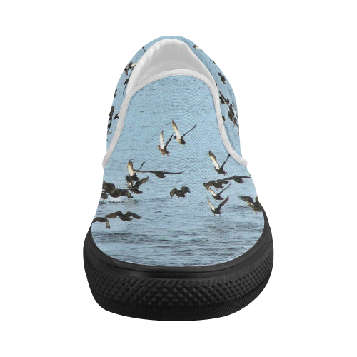 Flock Off Women's Slip-on Canvas Shoes (Model 019)