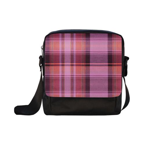 PINK PLAID Crossbody Nylon Bags (Model 1633)