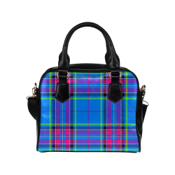 TARTAN-BLUE Shoulder Handbag (Model 1634)