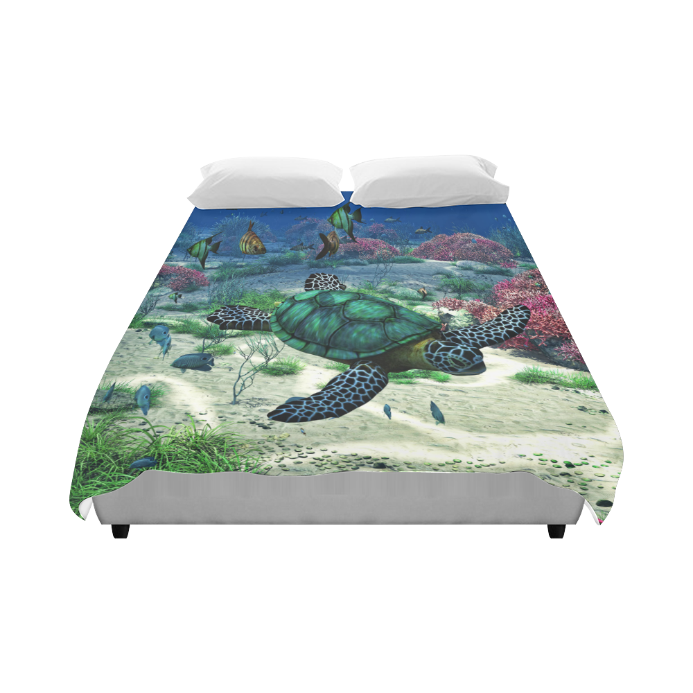 Sea Turtle Duvet Cover 86"x70" ( All-over-print)