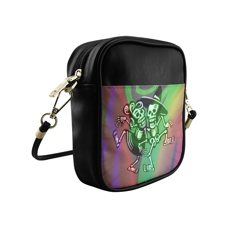 lets dance - Skulls colorful Sling Bag (Model 1627)