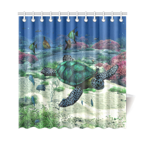 Sea Turtle Shower Curtain 69"x72"