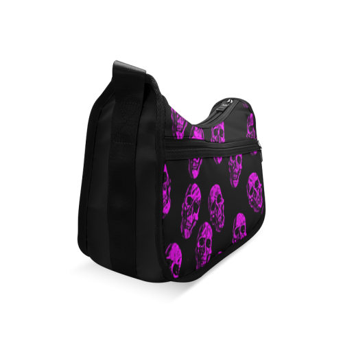 purple skulls Crossbody Bags (Model 1616)