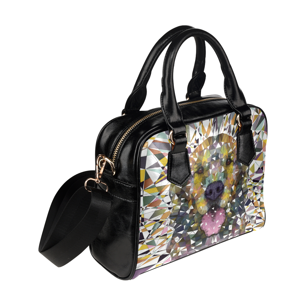 rainbow dog Shoulder Handbag (Model 1634)