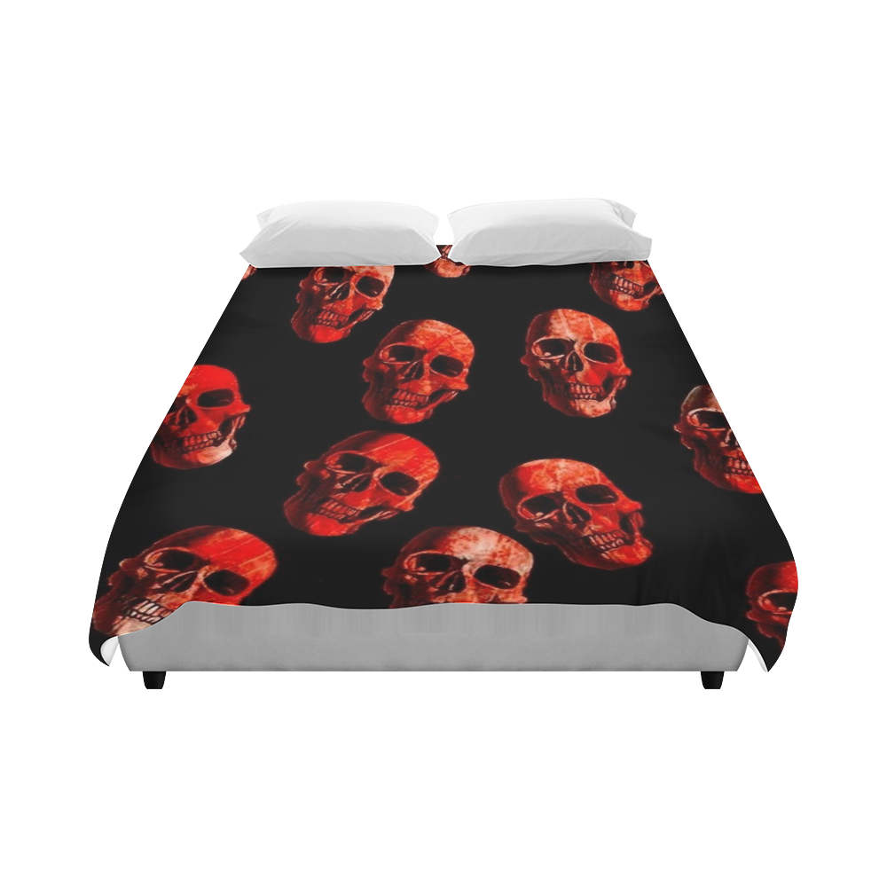 skulls red Duvet Cover 86"x70" ( All-over-print)