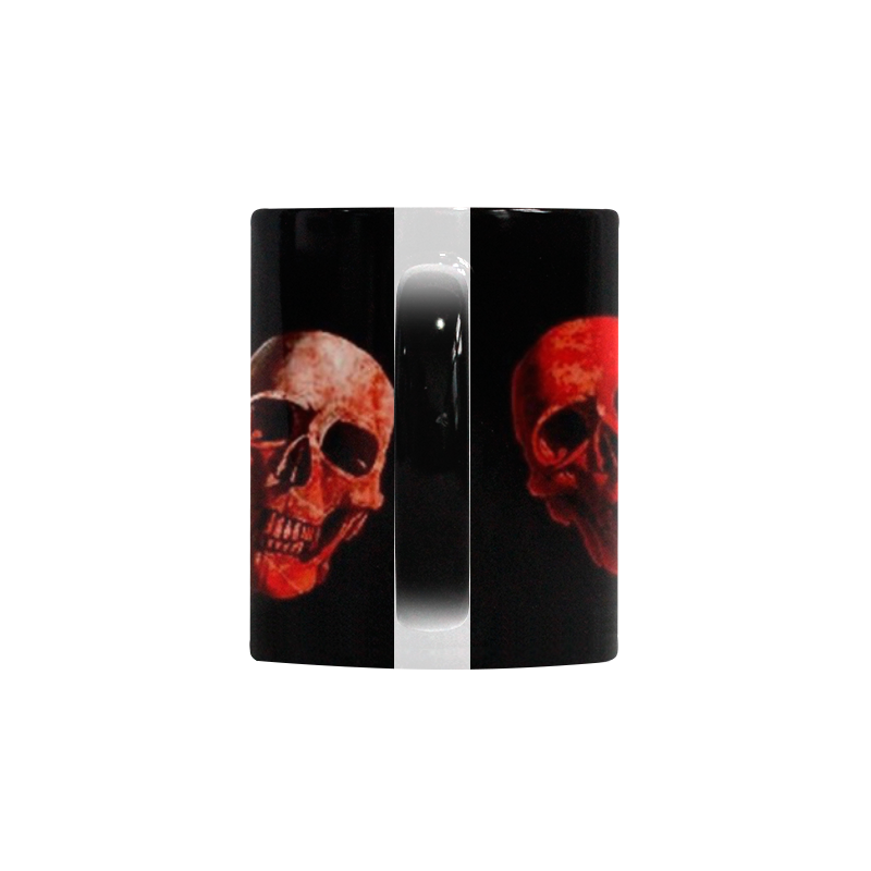 skulls red Custom Morphing Mug