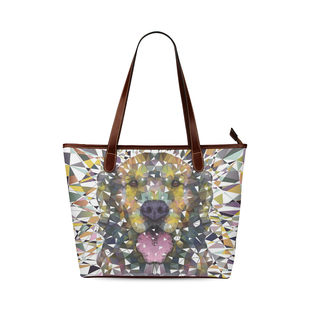 rainbow dog Shoulder Tote Bag (Model 1646)