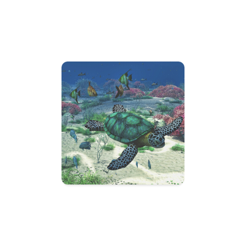 Sea Turtle Square Coaster