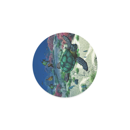 Sea Turtle Round Coaster