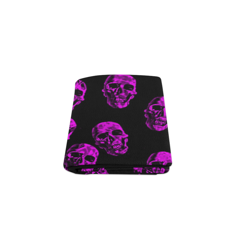 purple skulls Blanket 40"x50"