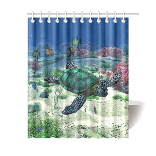 Sea Turtle Shower Curtain 60"x72"