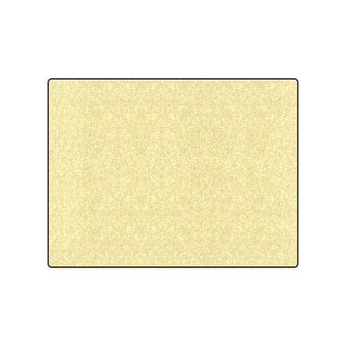 Custard Color Accent Blanket 50"x60"