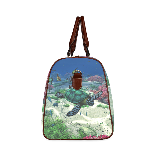 Sea Turtle Waterproof Travel Bag/Small (Model 1639)