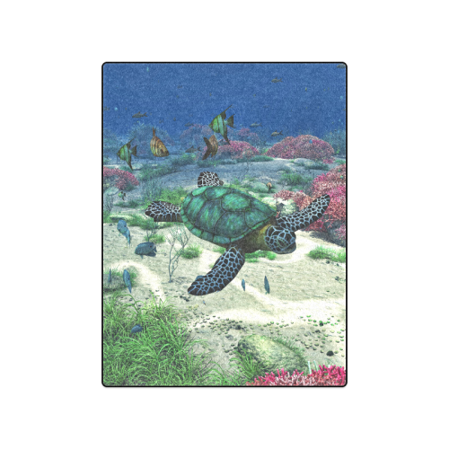 Sea Turtle Blanket 50"x60"