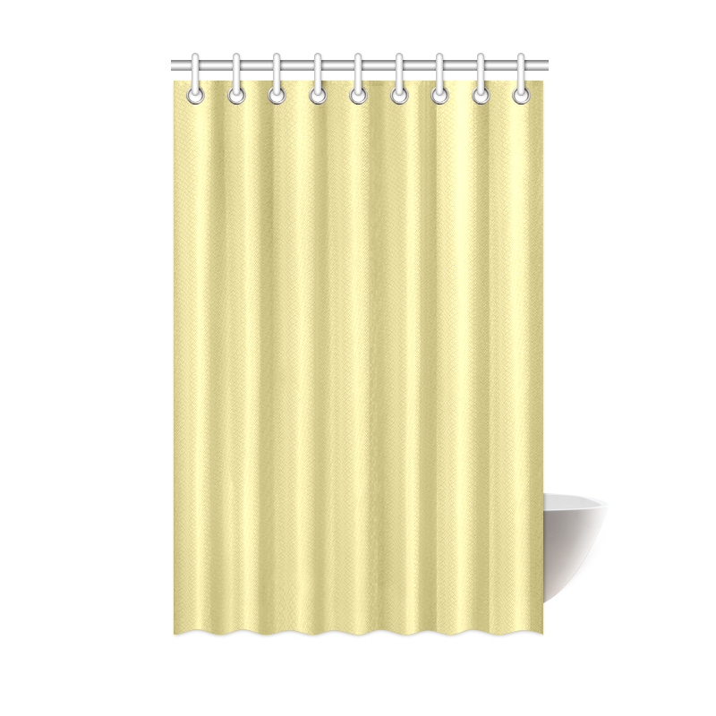 Custard Color Accent Shower Curtain 48"x72"