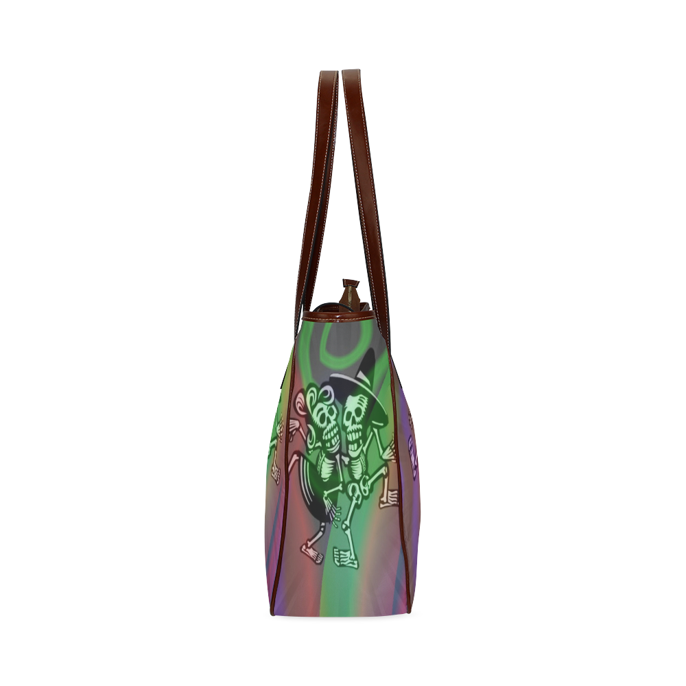 lets dance - Skulls colorful Classic Tote Bag (Model 1644)