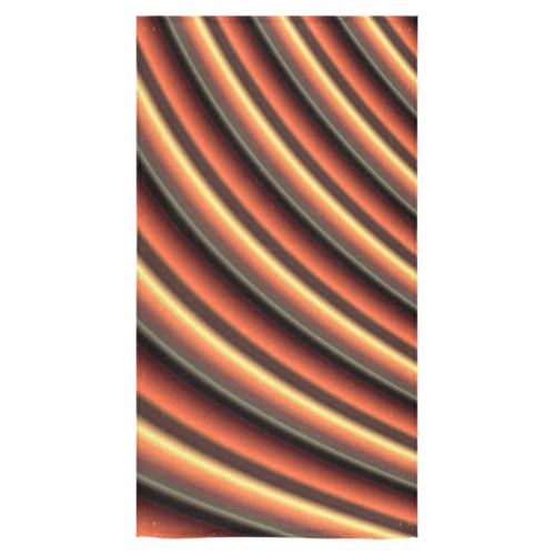 Caramel Orange Gradient Stripes Bath Towel 30"x56"