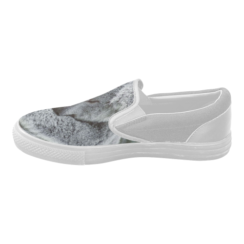 sleeping koala Women's Slip-on Canvas Shoes (Model 019)