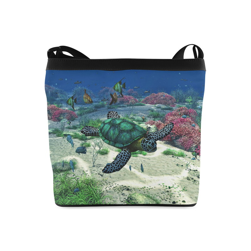 Sea Turtle Crossbody Bags (Model 1613)