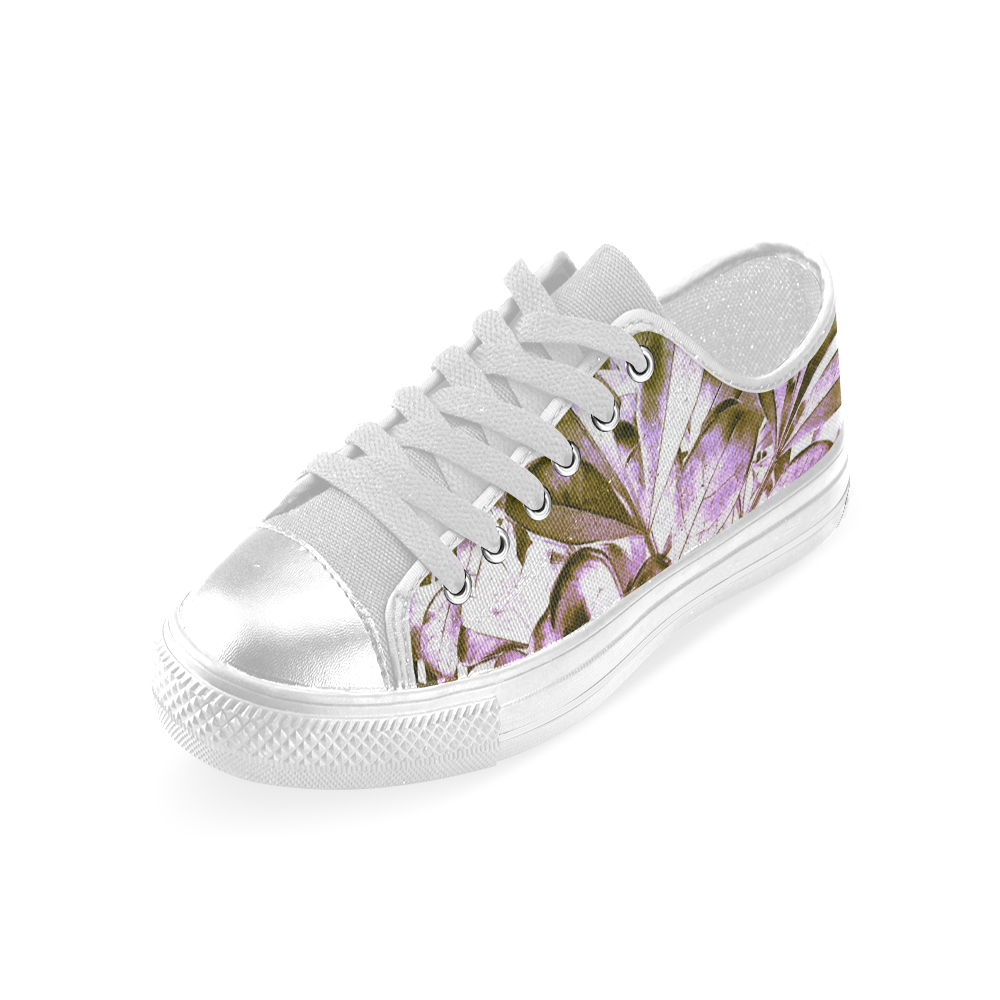 Foliage #4 - Jera Nour Women's Classic Canvas Shoes (Model 018)