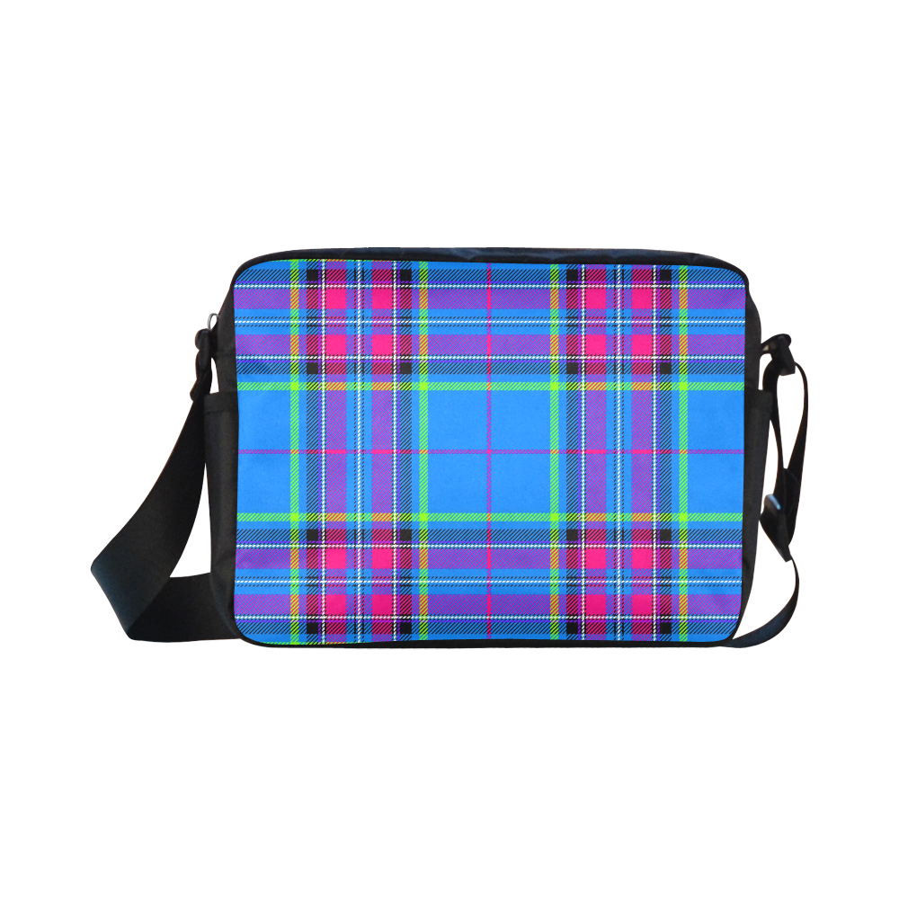 TARTAN-BLUE Classic Cross-body Nylon Bags (Model 1632)