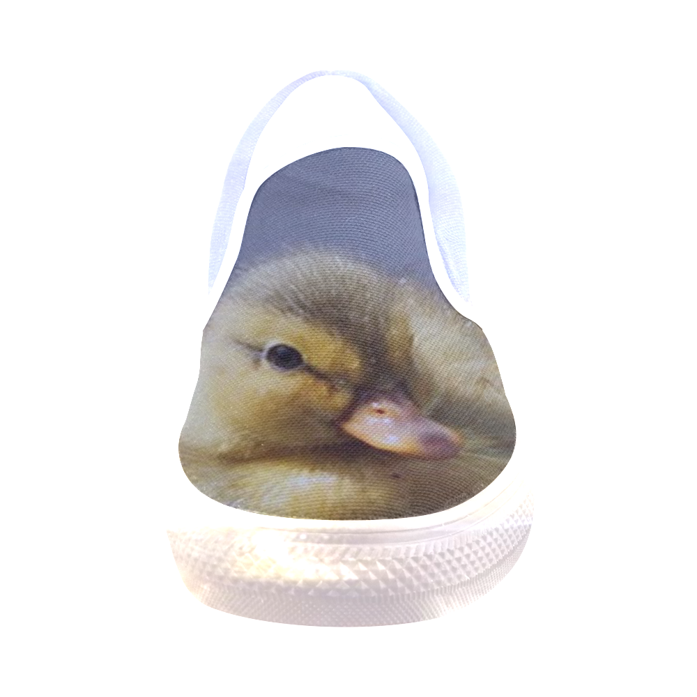 duck baby Women's Slip-on Canvas Shoes (Model 019)