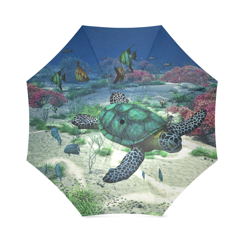 Sea Turtle Foldable Umbrella (Model U01)