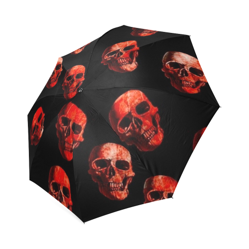 skulls red Foldable Umbrella (Model U01)