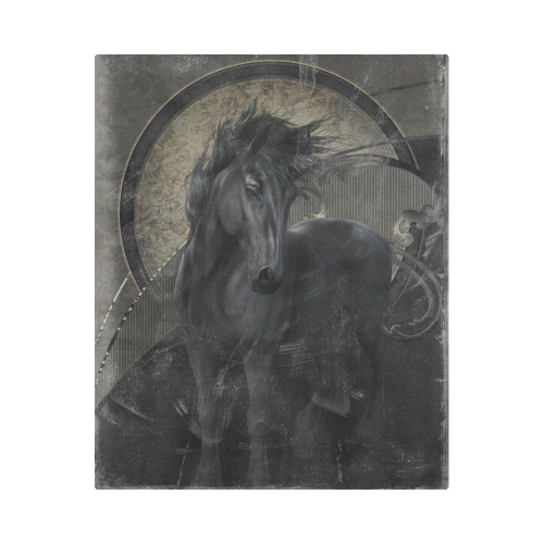 Gothic Friesian Horse Duvet Cover 86"x70" ( All-over-print)