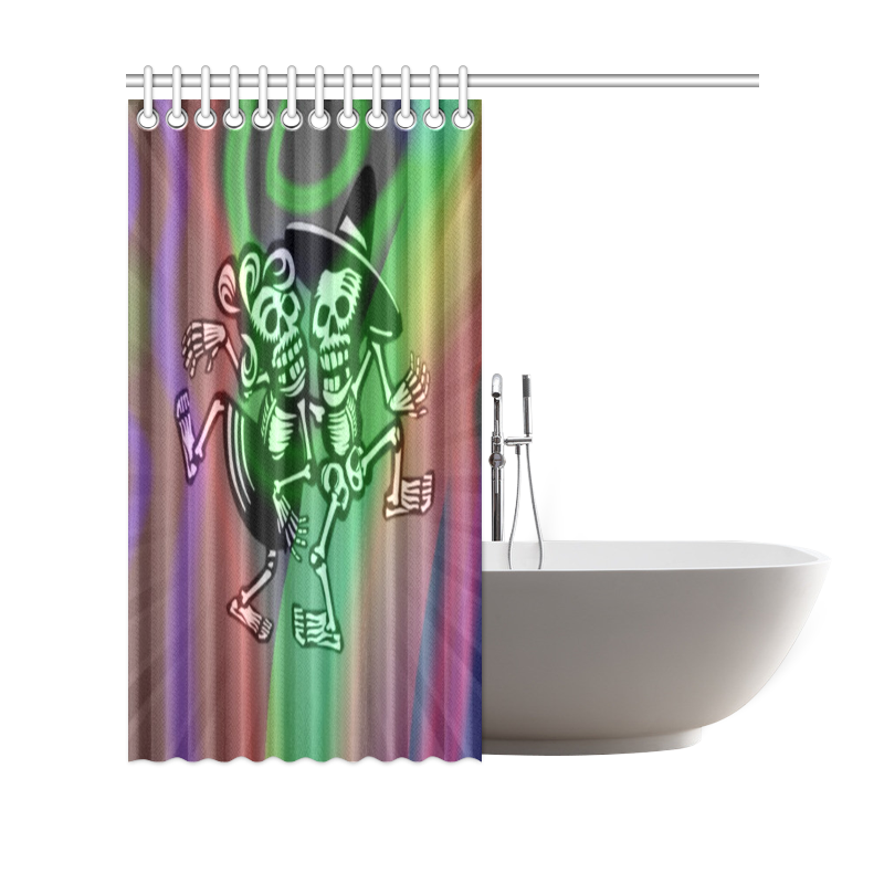 lets dance - Skulls colorful Shower Curtain 69"x70"