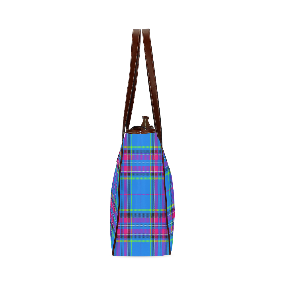 TARTAN-BLUE Classic Tote Bag (Model 1644)