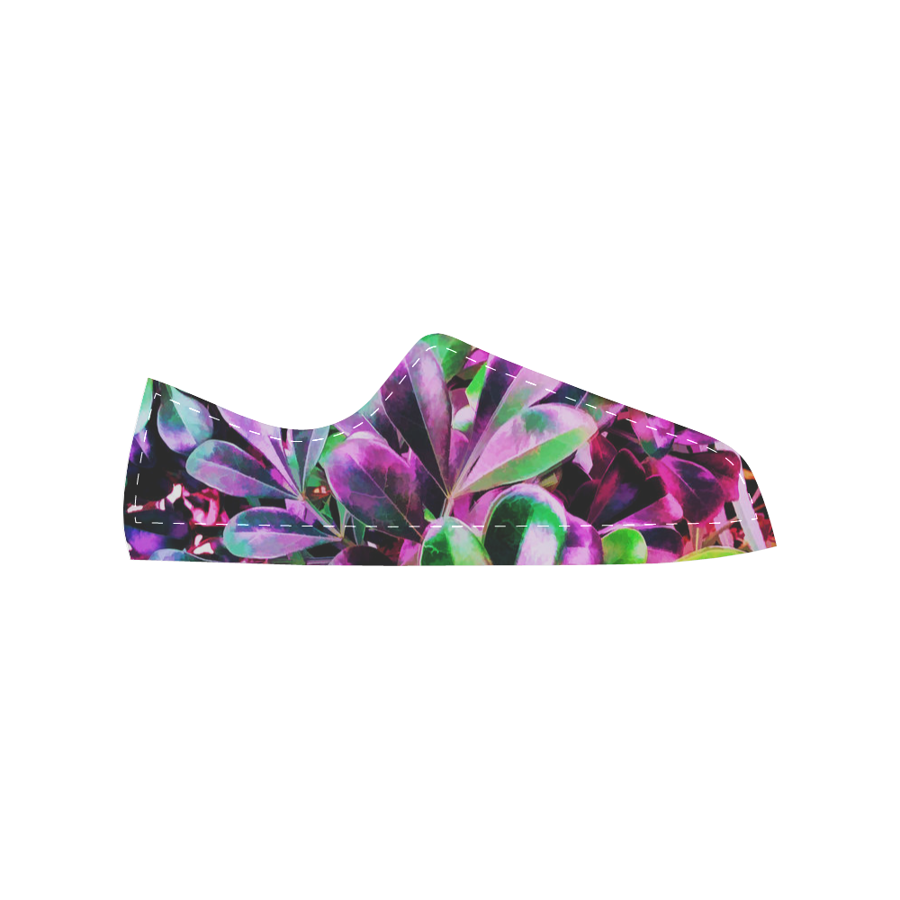 Foliage #3 - Jera Nour Women's Classic Canvas Shoes (Model 018)
