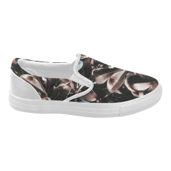 Foliage #5 - Jera Nour Women's Slip-on Canvas Shoes (Model 019)